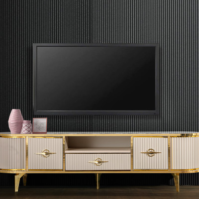Elektronik Şömineli TV Ünitesi